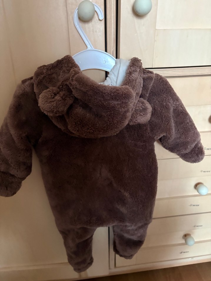 Kahverengi Kürklü Bebek Tulumu - Görsel 3