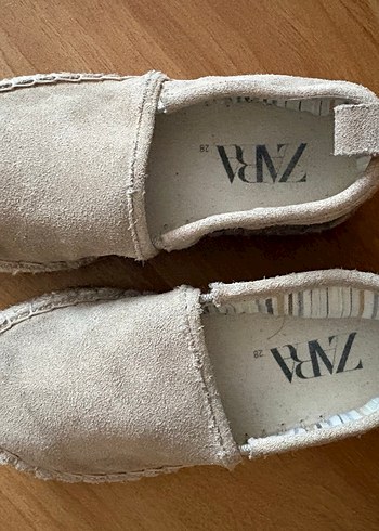 Gri Süet çocuk Espadril Düz Taban - Görsel 3