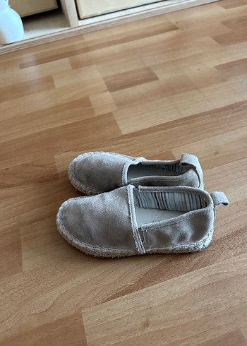 Gri Süet çocuk Espadril Düz Taban - Görsel 2