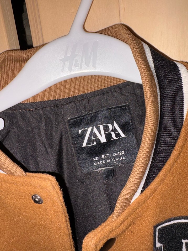 Düğmeli Kahverengi Deri Bomber Ceket - Görsel 2