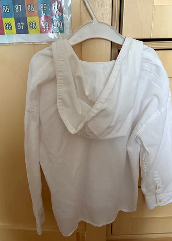 Beyaz Keten Erkek Gömlek V Yaka - Görsel 3