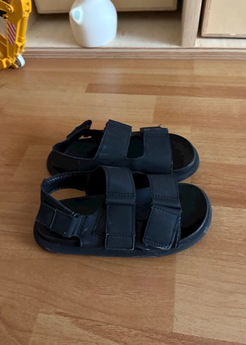 Siyah Erkek Çocuk Cırt Cırtlı Kauçuk Terlik - Görsel 2