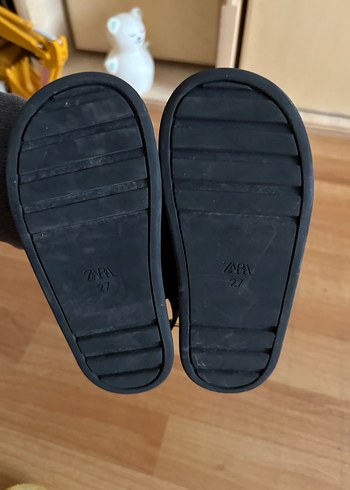 Siyah Erkek Çocuk Cırt Cırtlı Kauçuk Terlik - Görsel 3