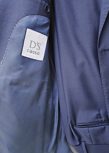 D'S Damat Erkek Lacivert Düğmeli Takım Elbise - Görsel 2