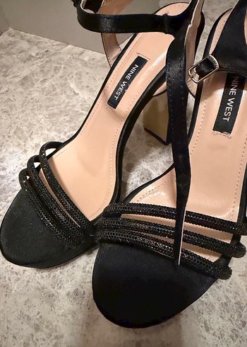 Siyah Platform Topuklu Kadın Sandalet - Görsel 4