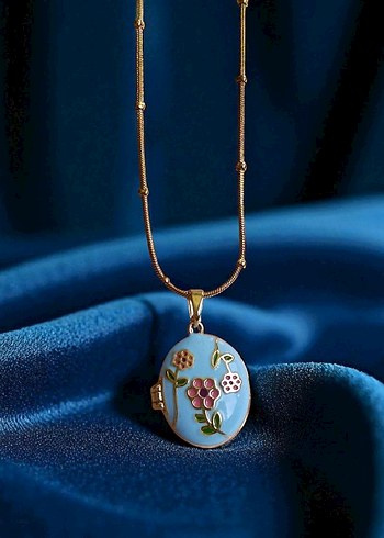 Luvéra Jewelry - Mineli Açılabilir Madalyon Kolye