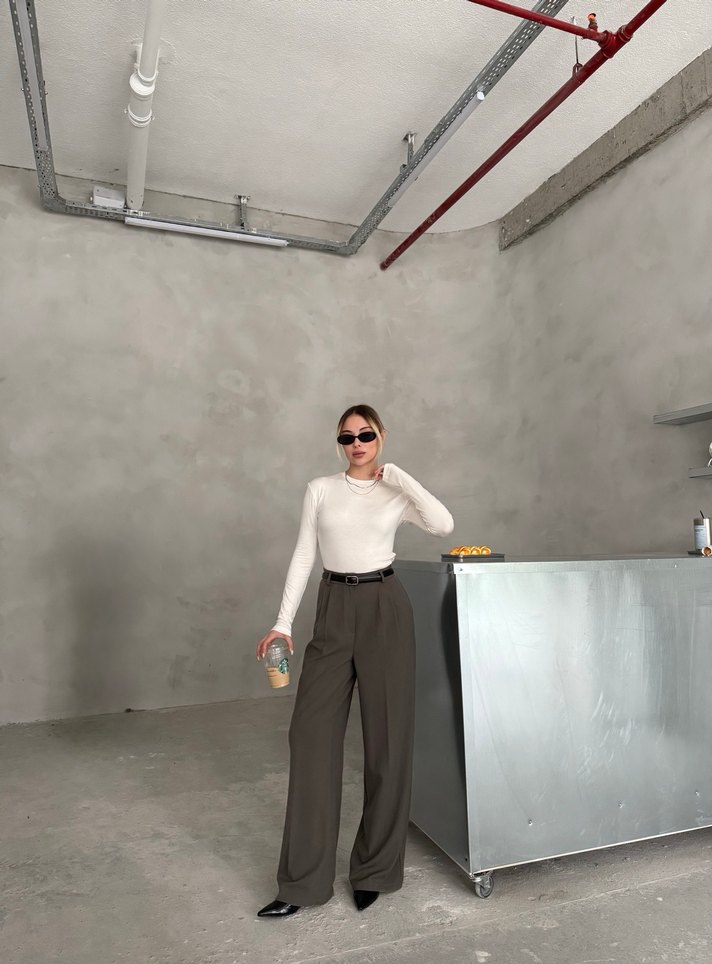 Beyaz basic tişört - Görsel 3