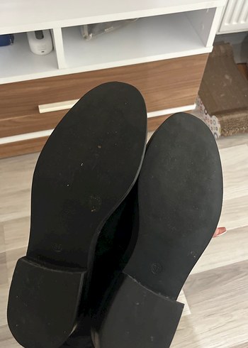 37 Beden Siyah Diz Üstü Stiletto Topuklu Botlar
