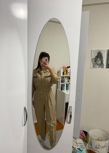 Bej Kadın, kısa kollu , Pamuklu - Görsel 2