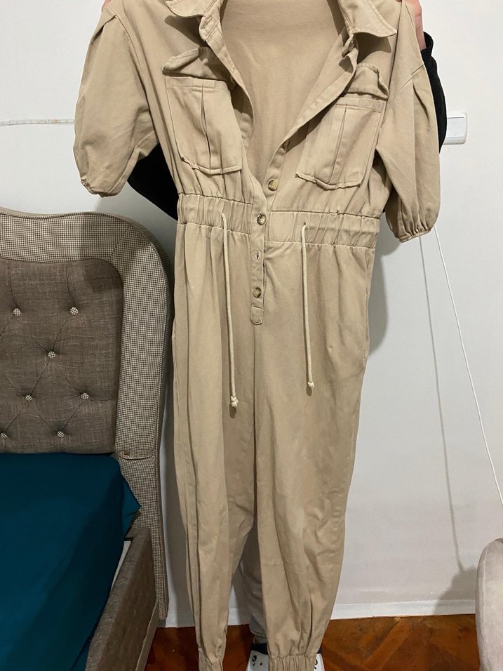 Bej Kadın, kısa kollu , Pamuklu - Görsel 3