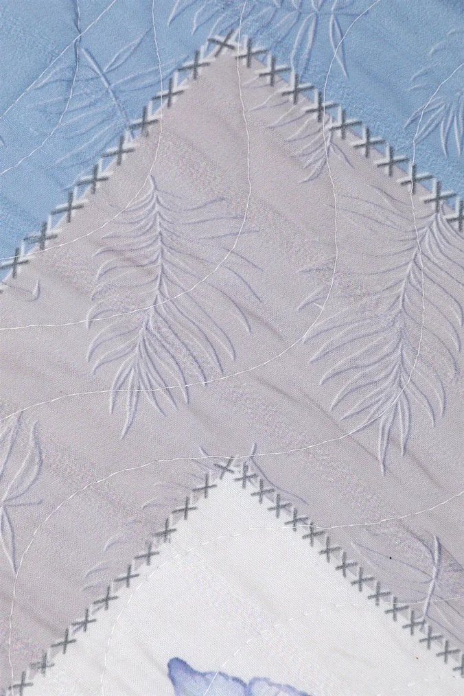 Nakışlı Bej Pastel Yatak Örtüsü - Görsel 4