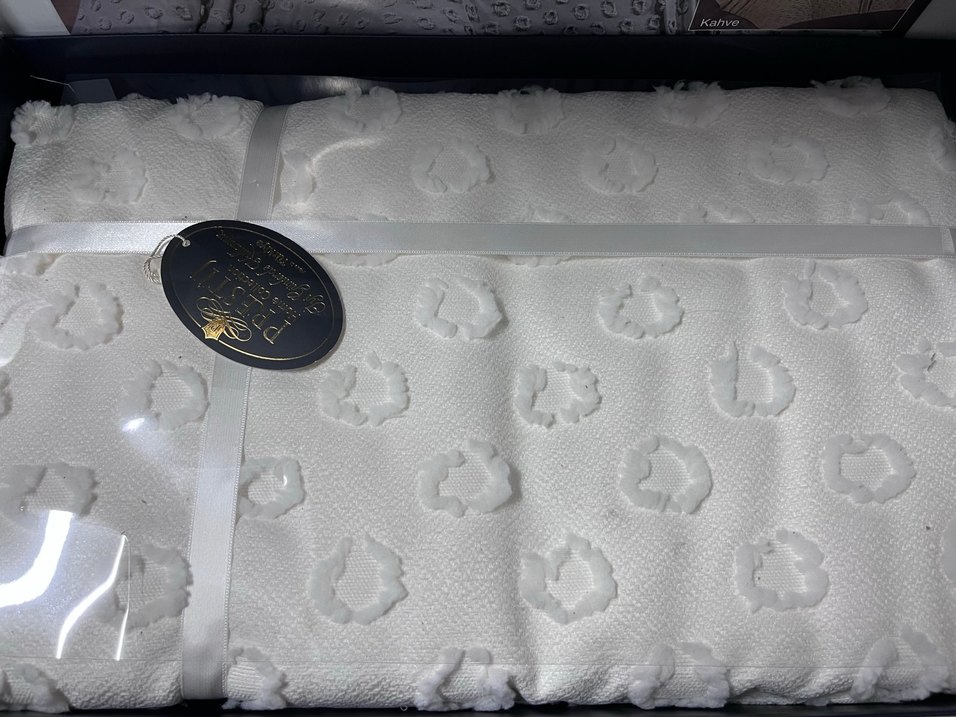 İkon desenli Safir Pike takımı/Yatak örtüsü - Görsel 3