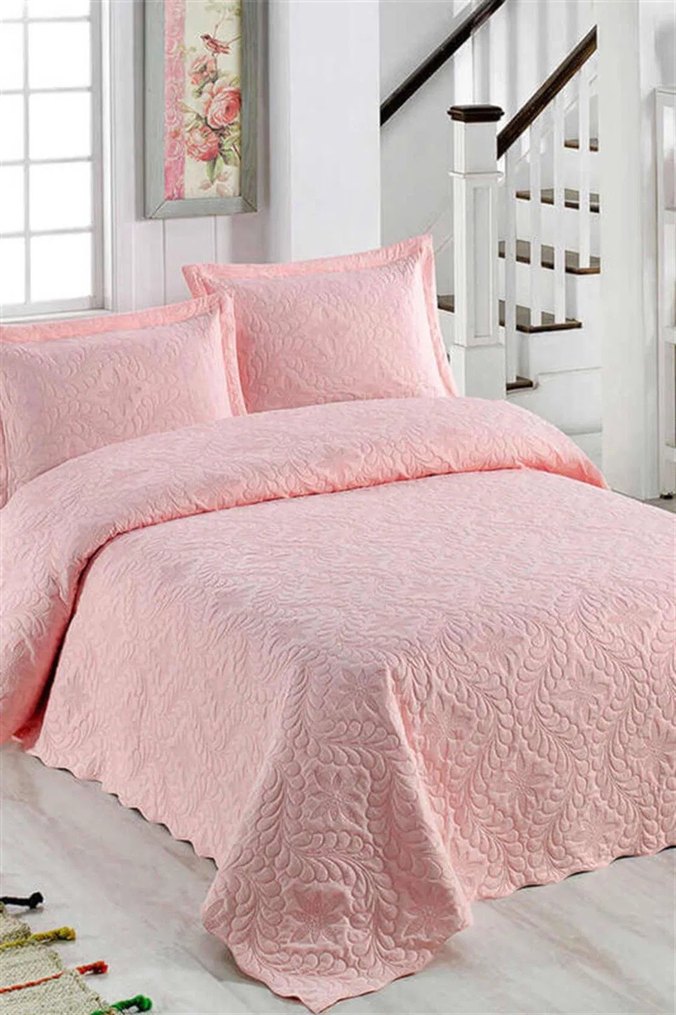 Beyaz Düz Desen Yatak Örtüsü - Görsel 2