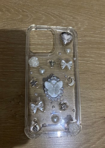 IPHONE TELEFON KILIFI.Beyaz Bohem Payetli Telefon Kılıfı