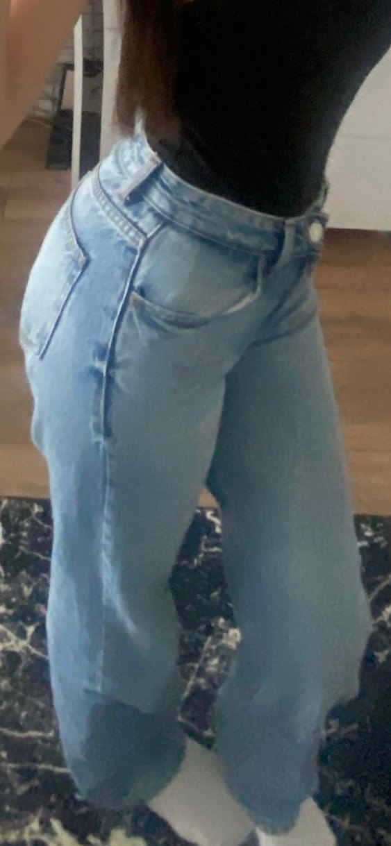 Pull&Bear orta bel straight fit jean - Görsel 3