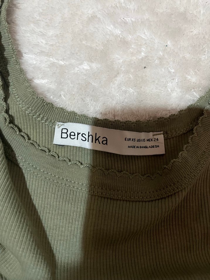 Kalın kollu Mini Elbise - Haki - Görsel 2