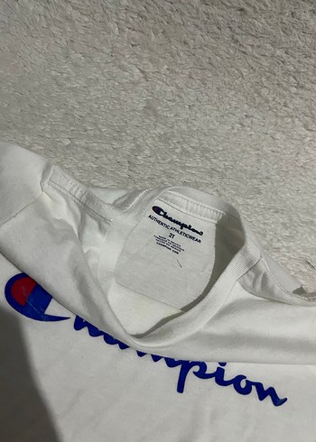 Champion Kız Çocuk Beyaz Champion Baskılı Tişört - Görsel 2