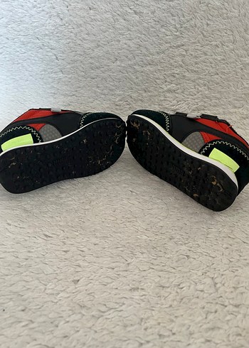 Gri Çocuk Spor Ayakkabı Cırt Cırtlı - Görsel 5