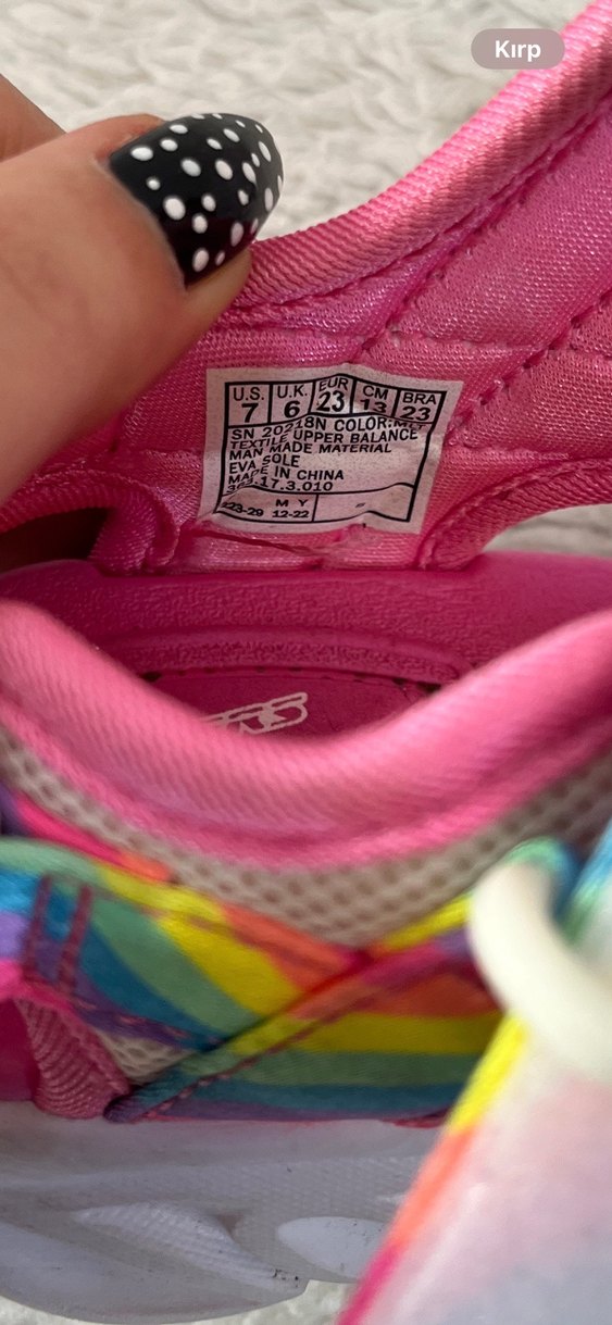 Kız Çocuk Çok Renkli Cırt Cırtlı Sandalet - Görsel 5