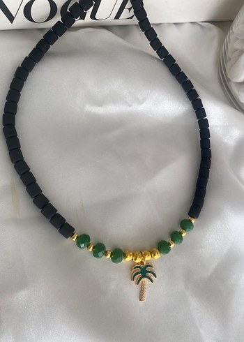 Yeşil Boncuklu Mini Bohem Kadın Kolye - Görsel 4