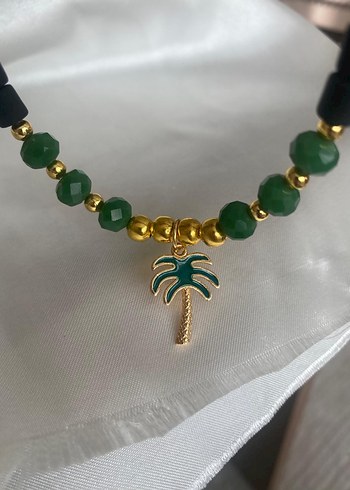 Yeşil Boncuklu Mini Bohem Kadın Kolye - Görsel 2