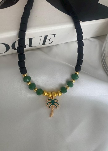 Yeşil Boncuklu Mini Bohem Kadın Kolye - Görsel 5