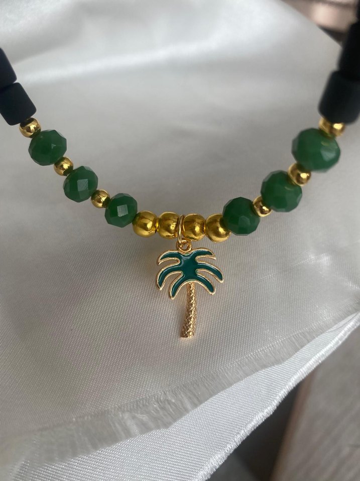 Yeşil Boncuklu Mini Bohem Kadın Kolye - Görsel 2