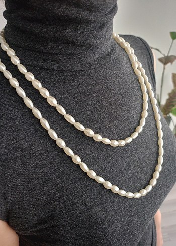 kadın inci kolye - Görsel 2