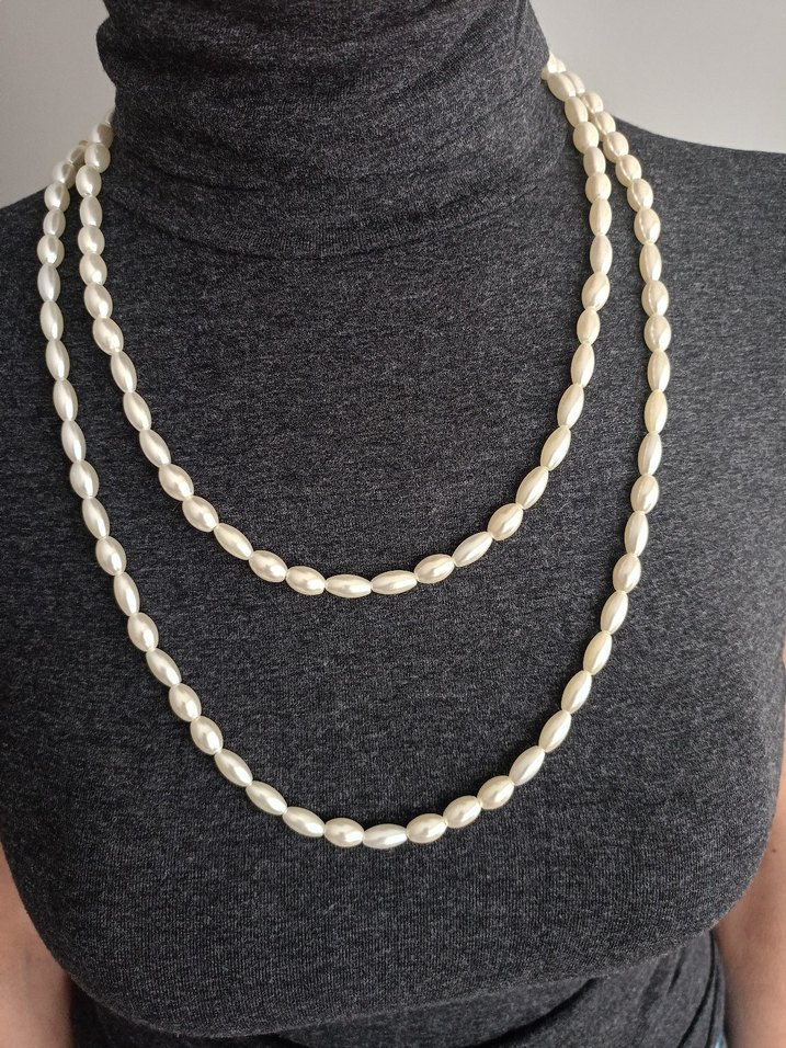 kadın inci kolye - Görsel 3