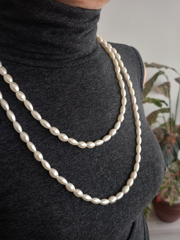 kadın inci kolye - Görsel 4