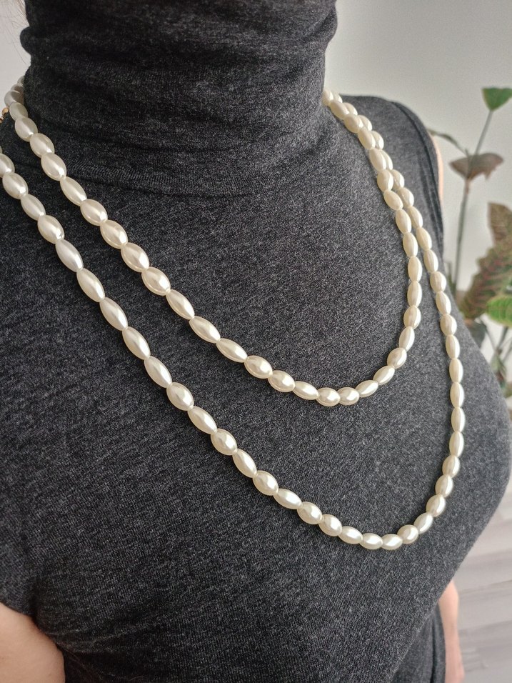 kadın inci kolye - Görsel 2