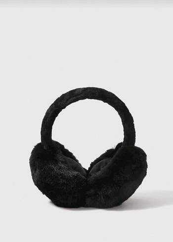 Siyah Peluş Kulaklık - Görsel 3