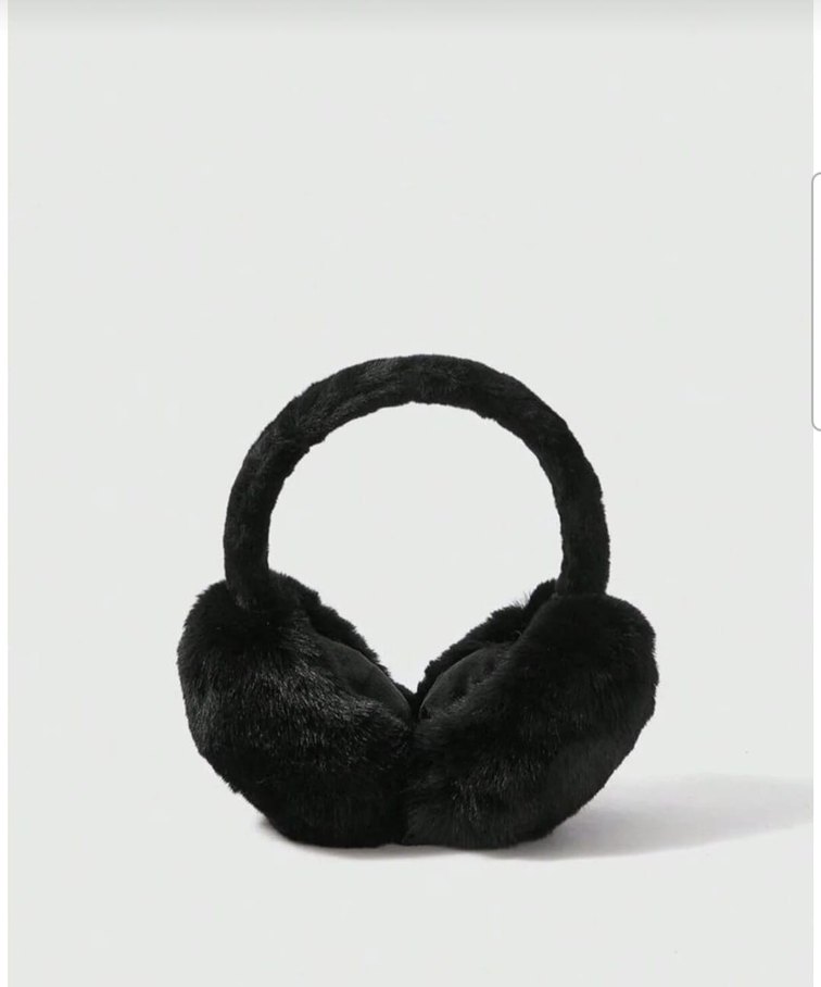 Siyah Peluş Kulaklık - Görsel 3