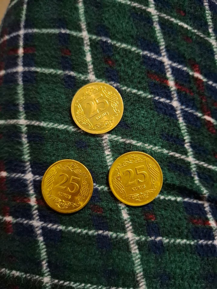 Altın renkli 25 kuruş - Görsel 2