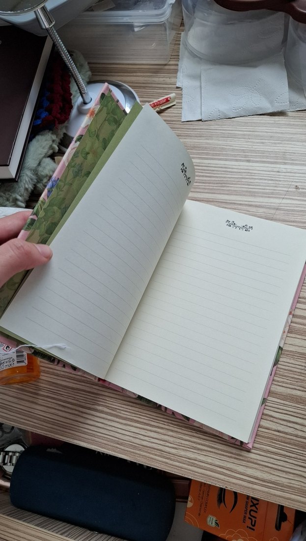 Pastel Pembe Çiçekli Not Defteri - Görsel 3