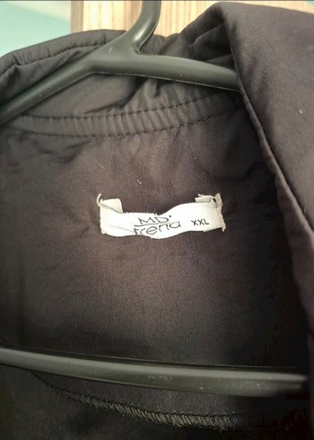 Siyah Uzun Rahat Kesim Kadın Trençkot - Görsel 2