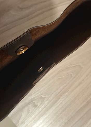 Kahverengi Minimalist Deri Kadın Çanta - Görsel 2