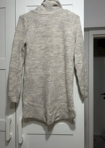 Gri Yüksek Yakalı Örgü Kadın Kazak - Görsel 4