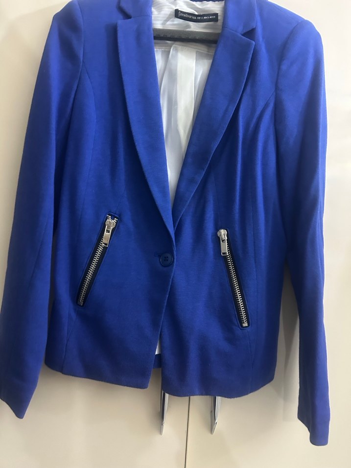 Mavi Kadın Fermuarlı Blazer Ceket - Görsel 2