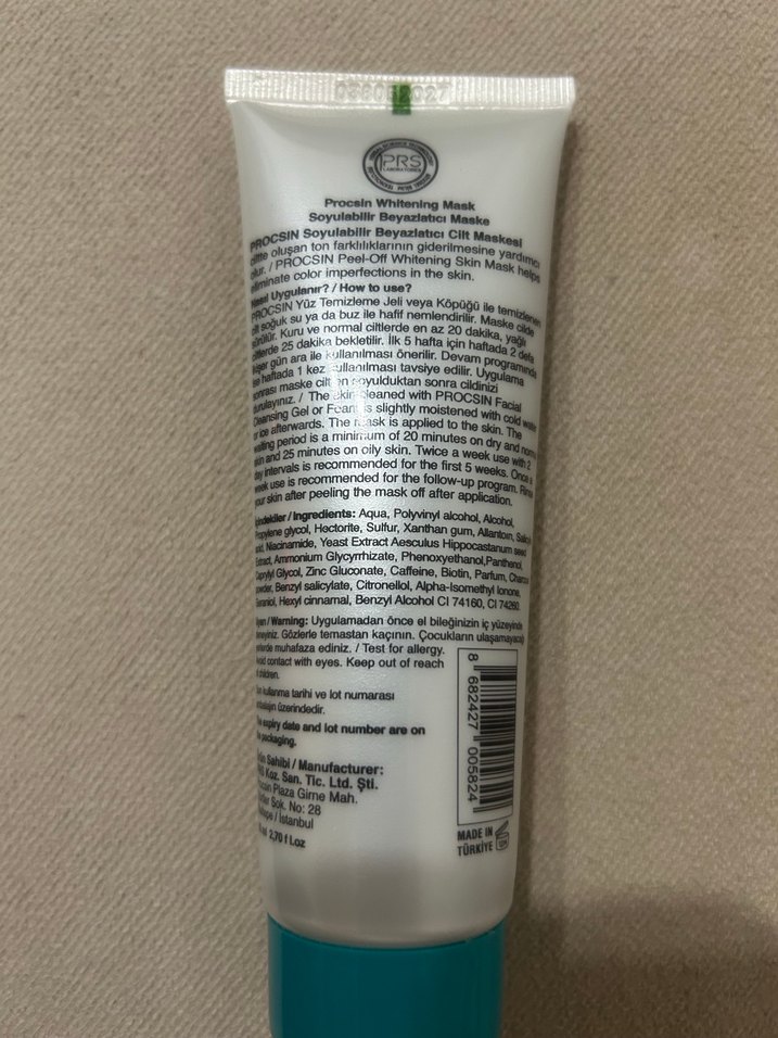 Procsin beyazlatıcı maske - Görsel 2