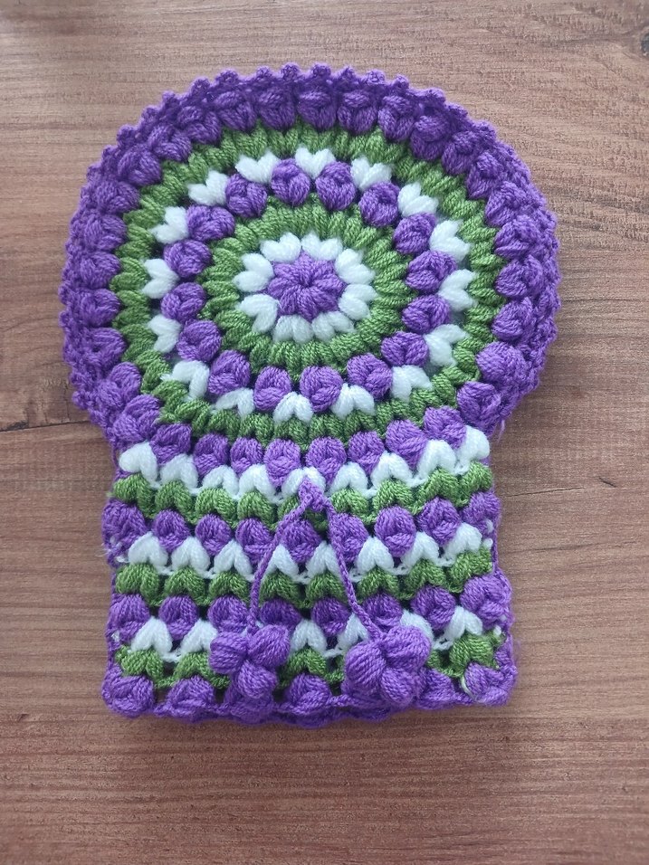 Renkli Bağlama Desenli Fırın Eldiveni - Görsel 2