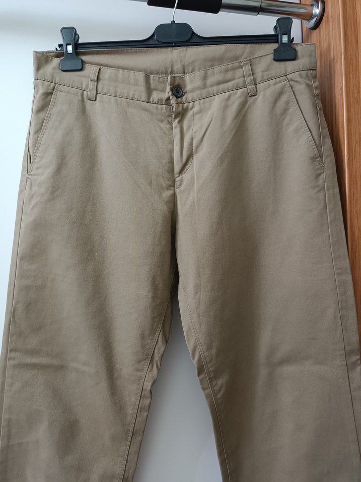 Bej Regular Fit Keten Erkek Pantolon - Görsel 2