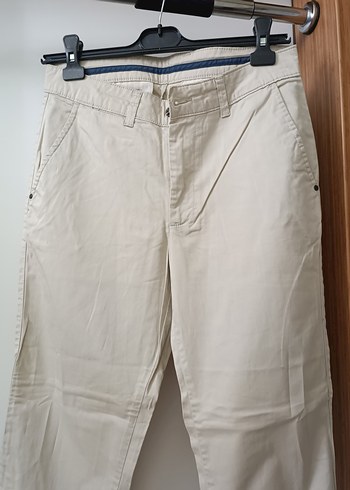 Bej Keten Erkek Pantolon - Görsel 2