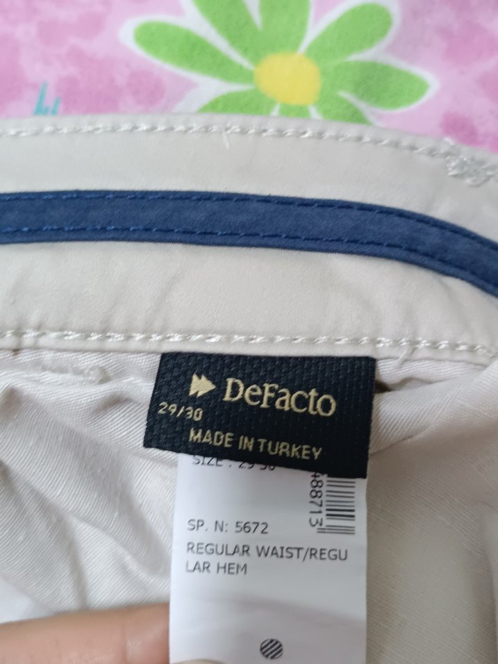 Bej Keten Erkek Pantolon - Görsel 4