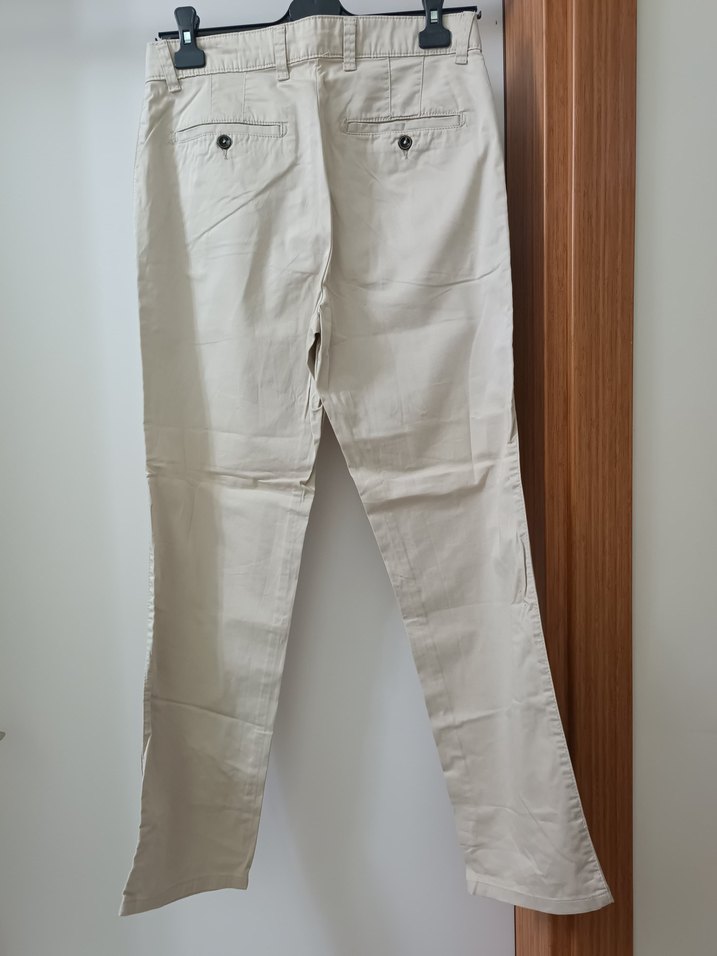 Bej Keten Erkek Pantolon - Görsel 3