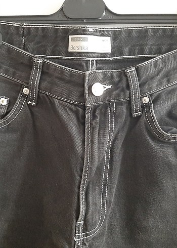 Bershika erkek oversize siyah pantolon - Görsel 2