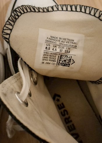 orijinal converse yüksek taban kadın ayakkabı - Görsel 3