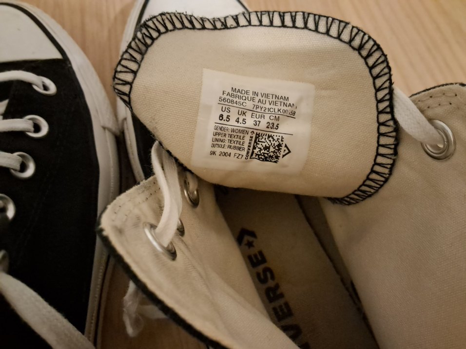 orijinal converse yüksek taban kadın ayakkabı - Görsel 3