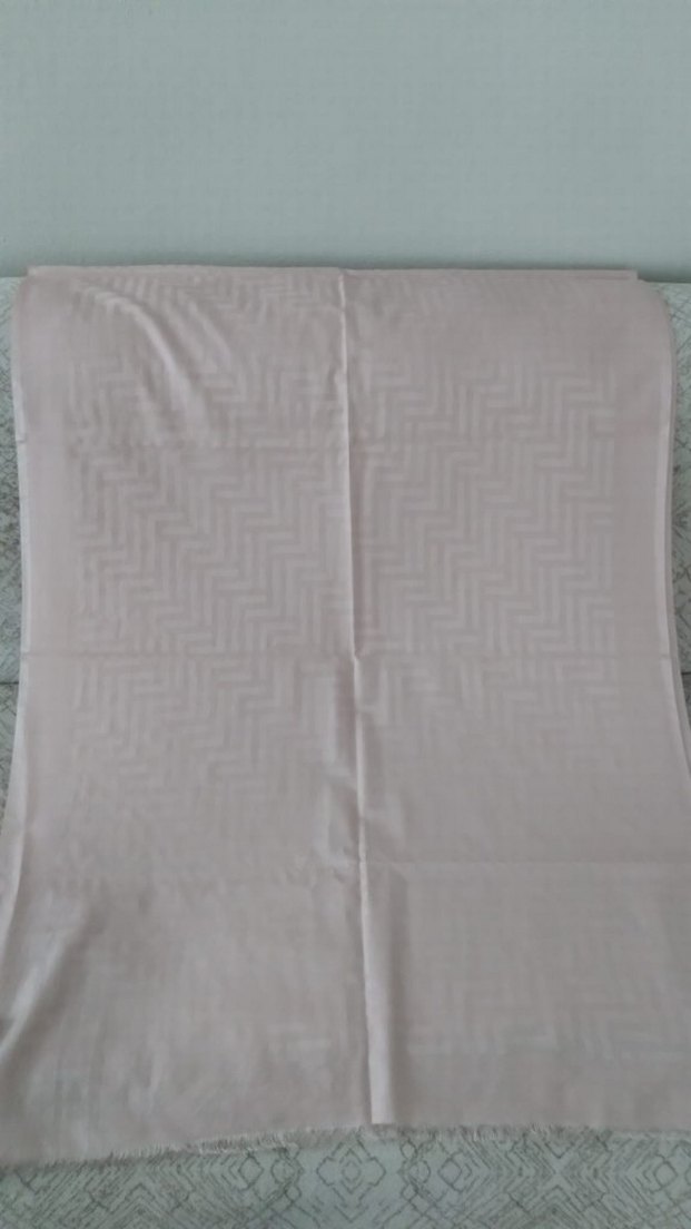 leyna marka orijinal yüzde 70 ipek açık pembe şal - Görsel 5