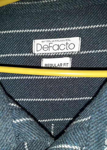 Gri Çizgili Uzun Kollu pamuklu Gömlek - Görsel 2